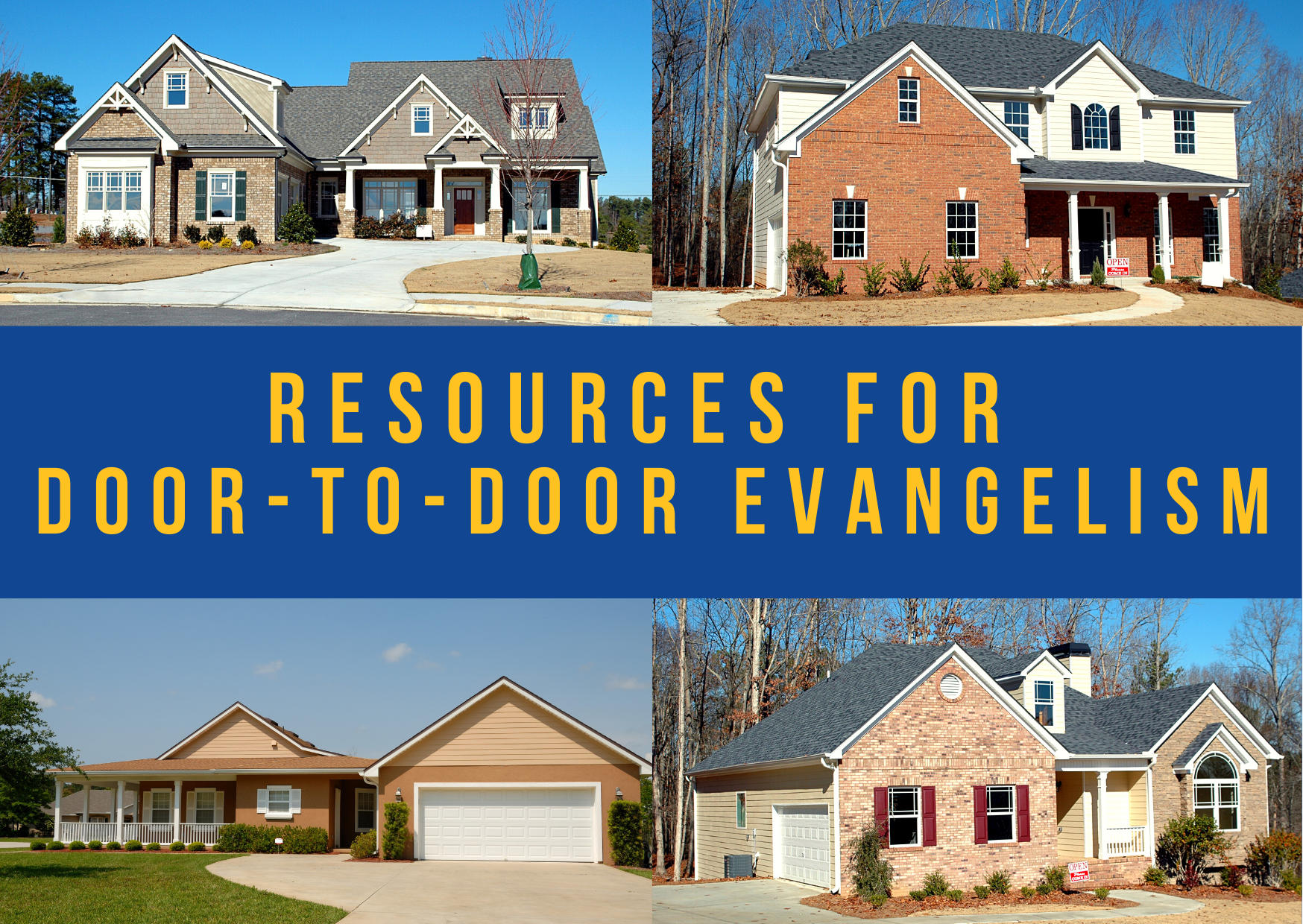 Resources for Door-to-Door Evangelism