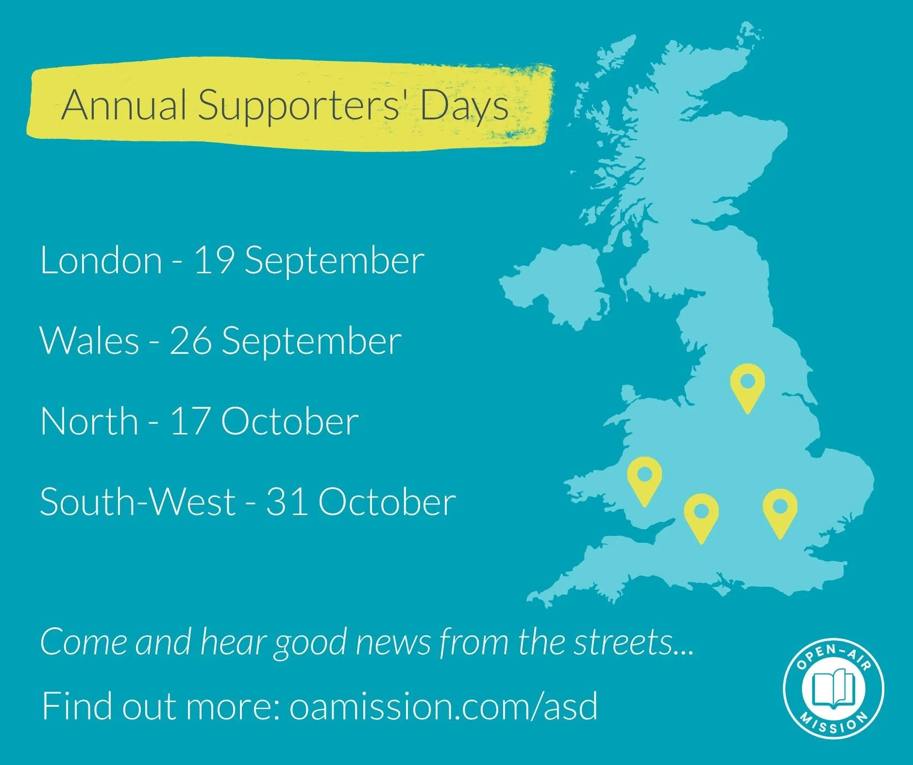The Open-Air Mission Annual Supporters' Day (South West)