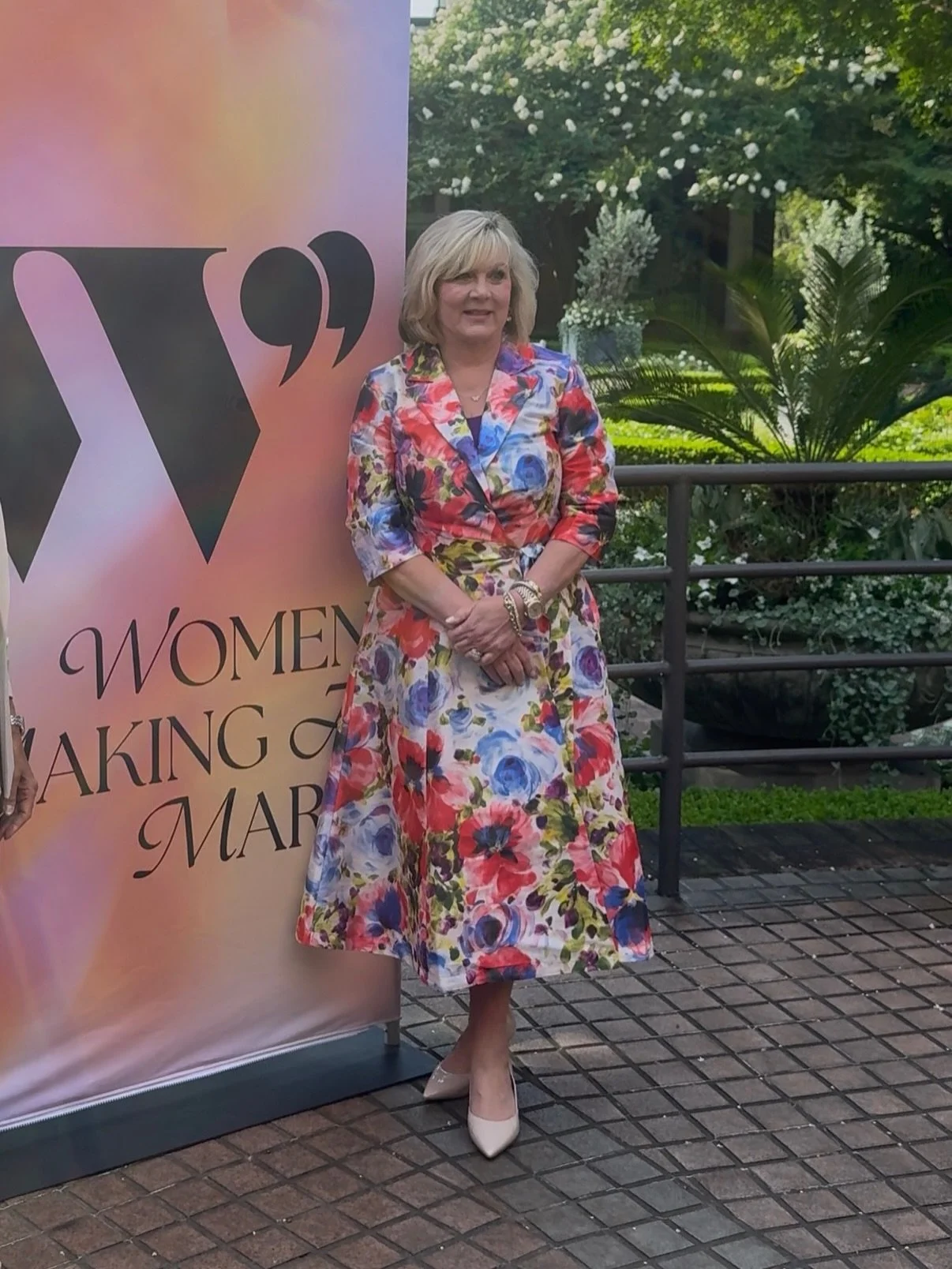 A heartfelt thank you to @francesvalentine for styling Susan in the most beautiful floral dress for Atlanta Magazine&rsquo;s &ldquo;Women Making a Mark&rdquo; brunch at the Atlanta Botanical Garden today. It fit the event perfectly! 🌸✨