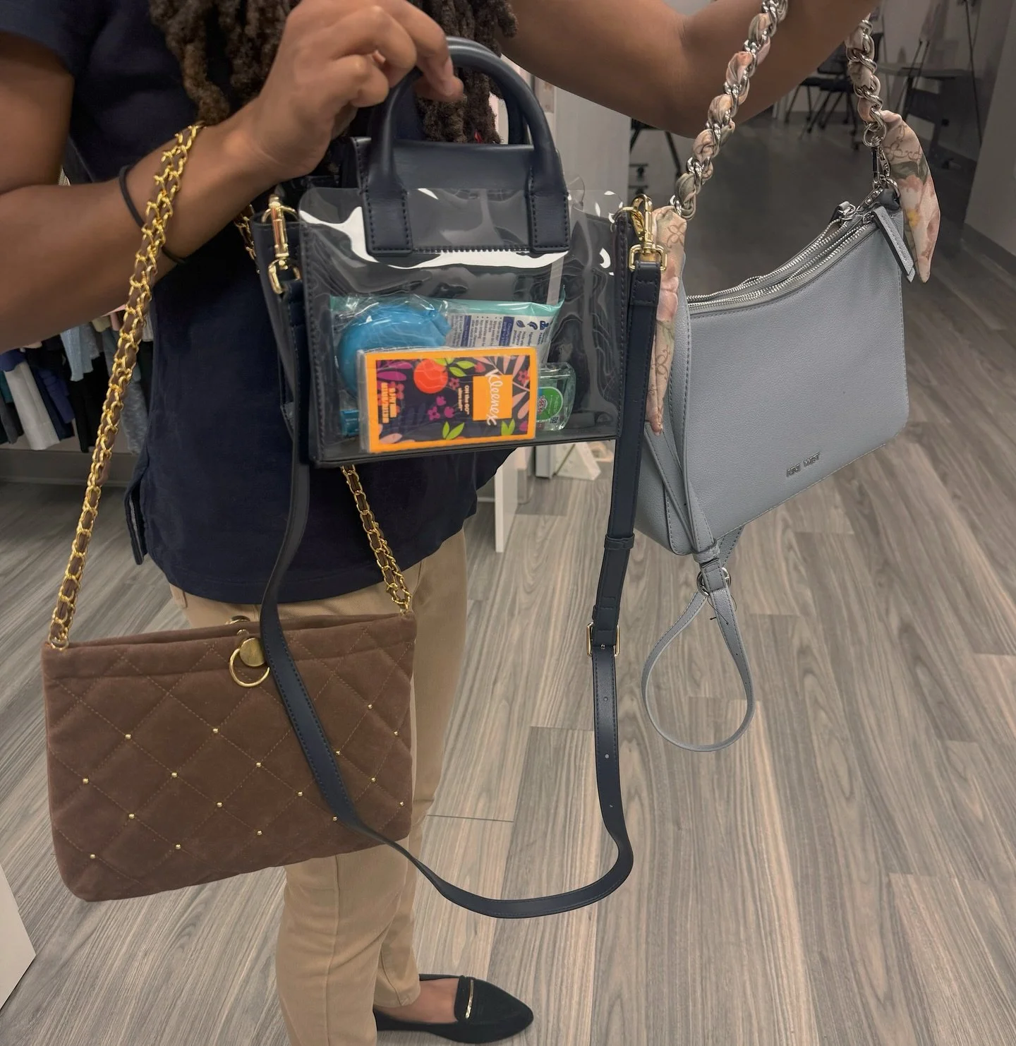 A heartfelt thank you to Alston &amp; Bird for their incredible handbag donation to Dress for Success Georgia! Their team donated these beautiful handbags, along with dozens more, and thoughtfully filled each one with essential products to help the w