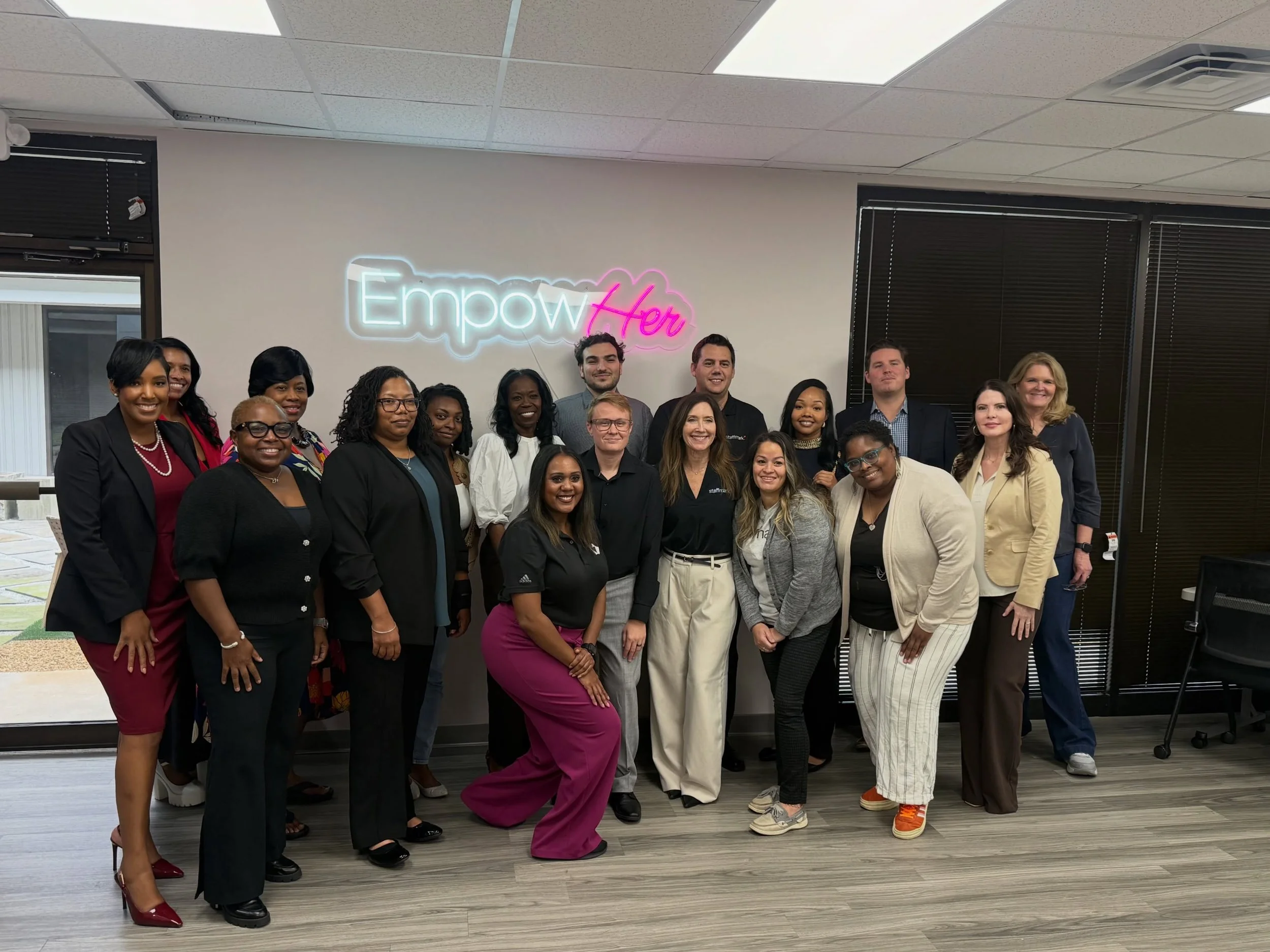 Days like these are what Dress for Success Georgia is all about.

A huge thank you to Georgia Works for your continued partnership and for the opportunity to welcome clients into the DFSG office last week, and to Staffmark Group for providing extraor