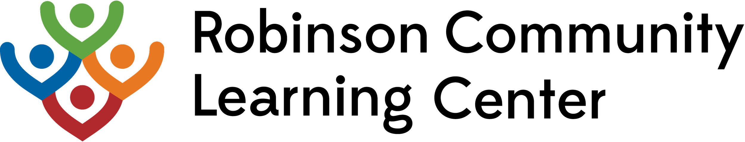 Logo for United Way, showing five stylized human figures in green, blue, orange, red, and black, with arms raised.