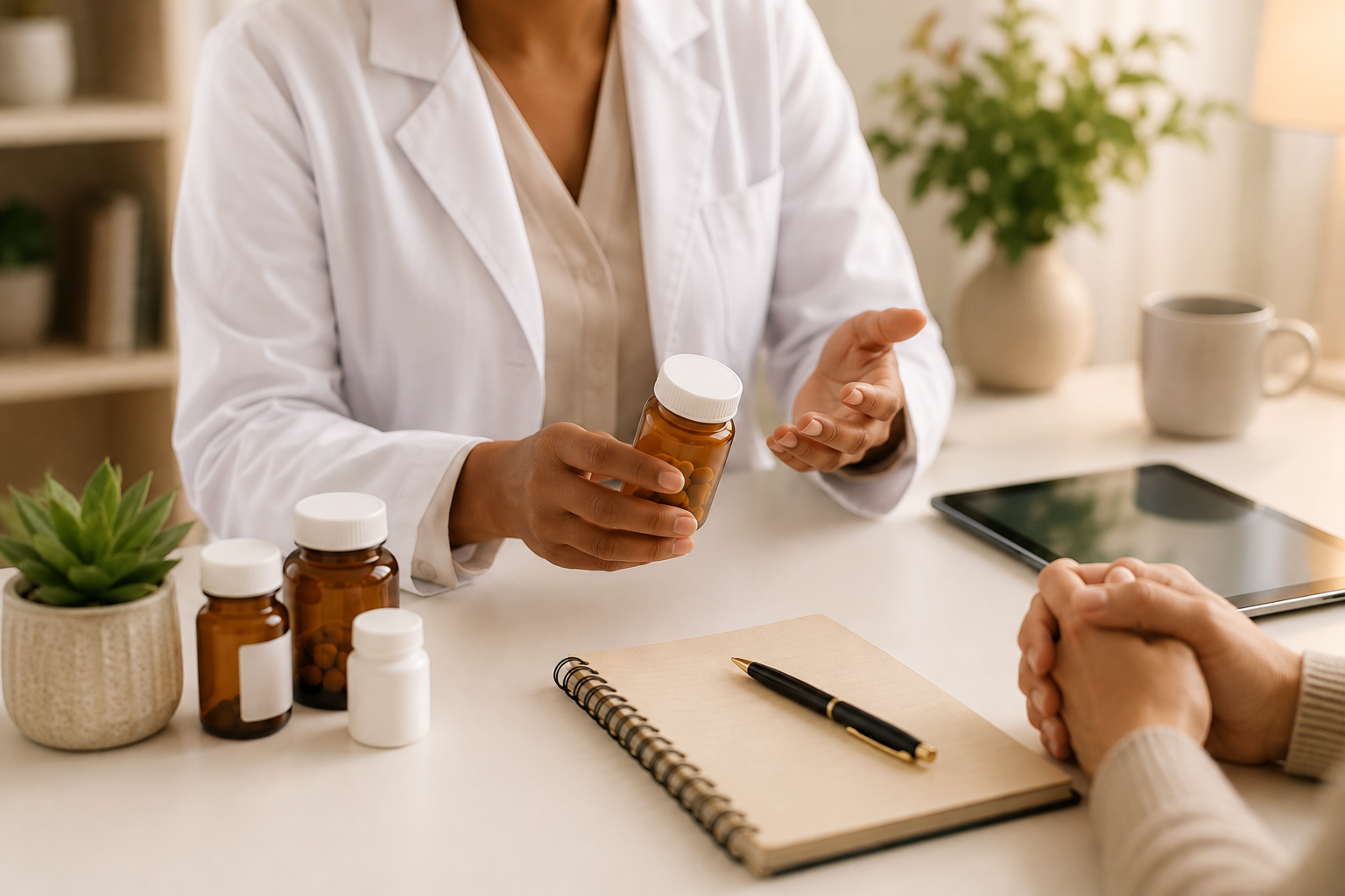 “Psychiatric provider discussing personalized medication management with a patient at Revive Integrated Care.”