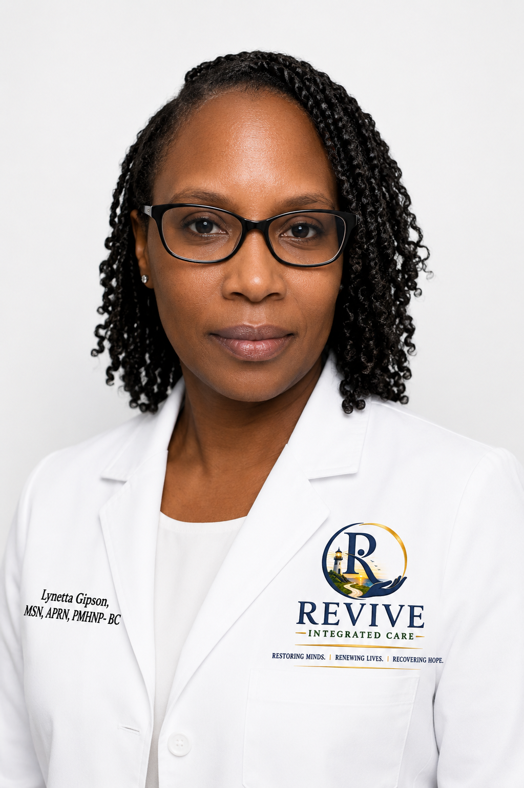“Lynettod G. Gipson, psychiatric mental health nurse practitioner at Revive Integrated Care.”