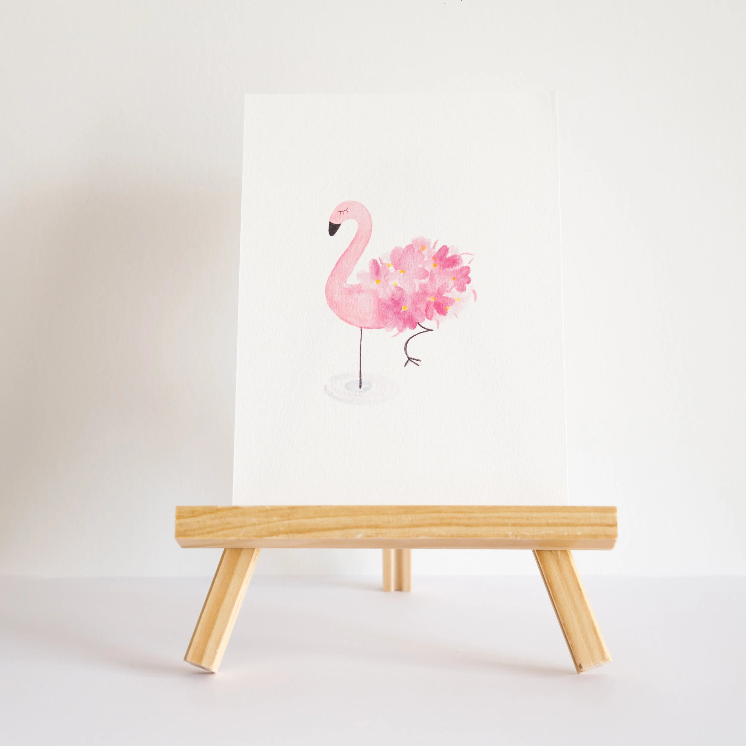 Carte A6 Pink Flamingo