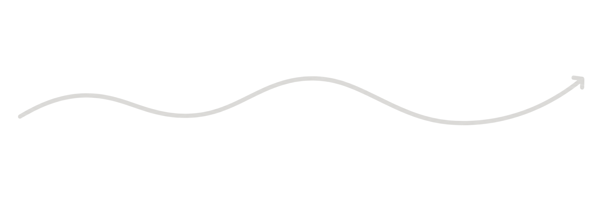 A wavy line with an arrow at the end positioned horizontally.
