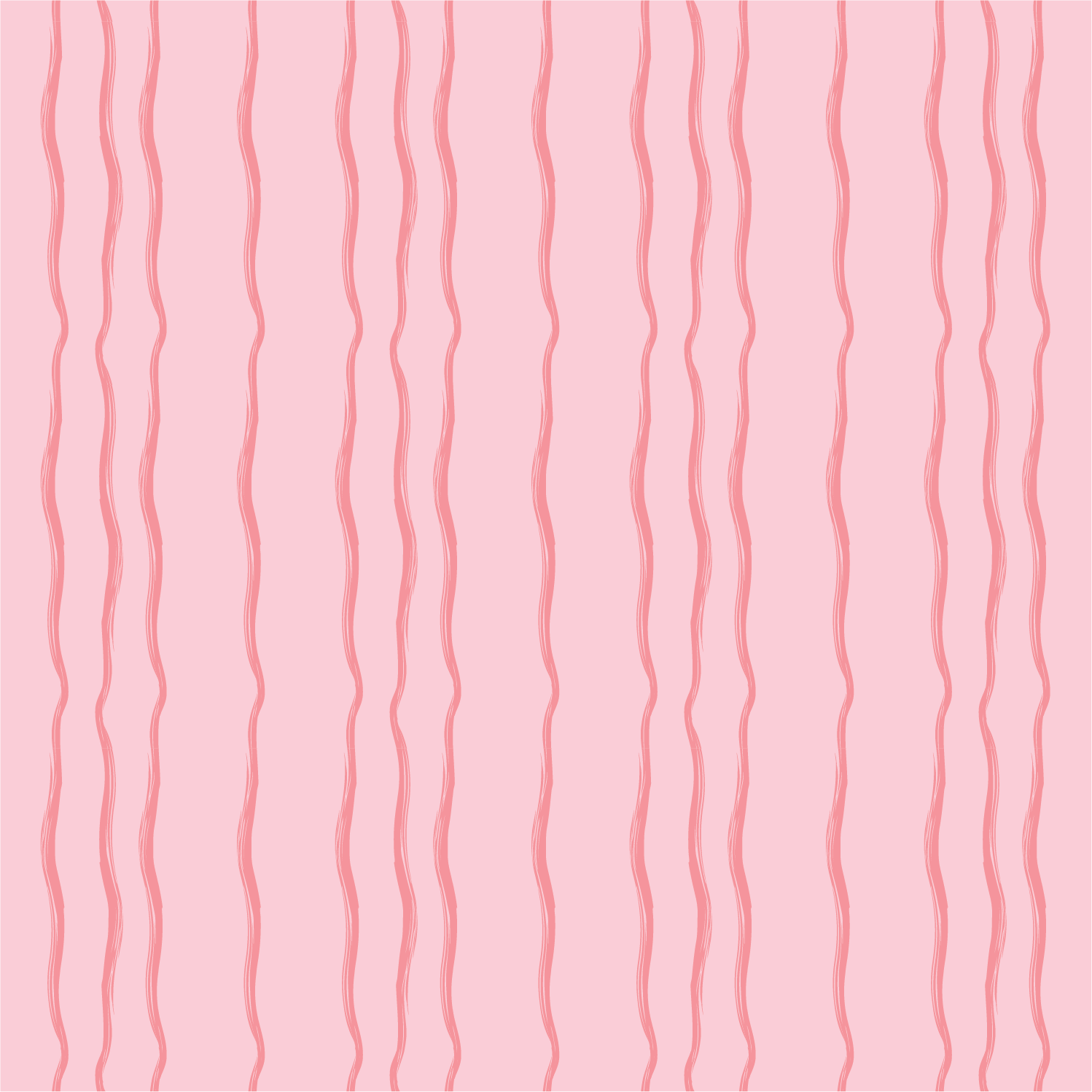Pink background with evenly spaced, wavy, darker pink lines running vertically.
