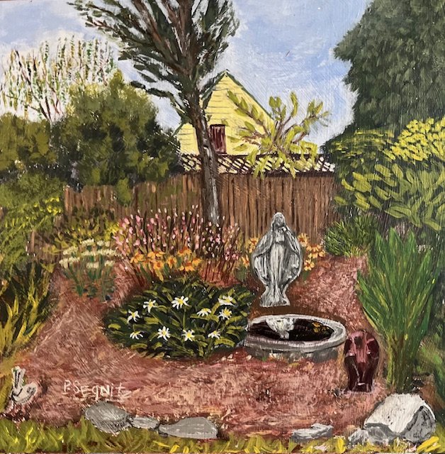 Mother Mary in the Backyard 