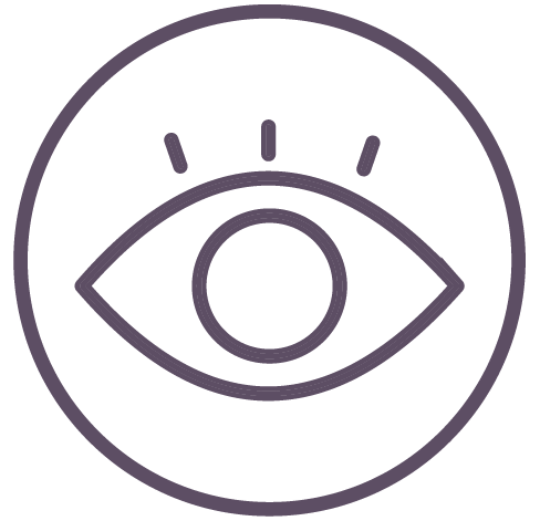 Simple eyeball icon.