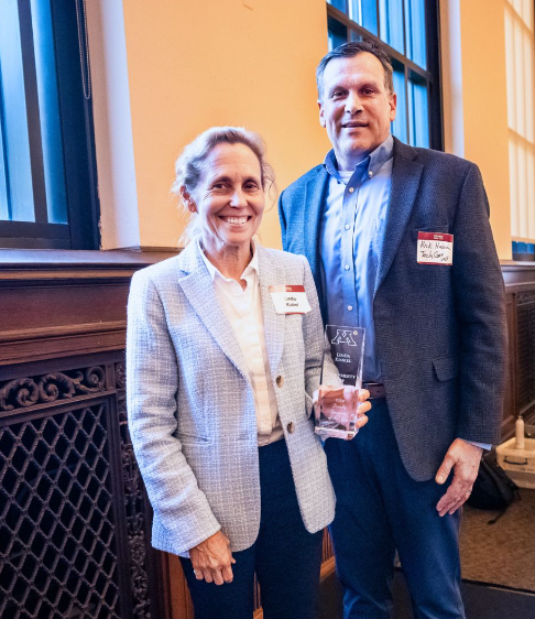 Chief Science Officer and Founder, Linda Kinkel received the Faculty Innovator of the Year at this year’s UMN Founder’s Day