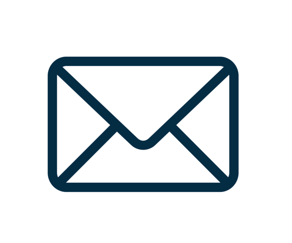 Outline of an envelope icon.