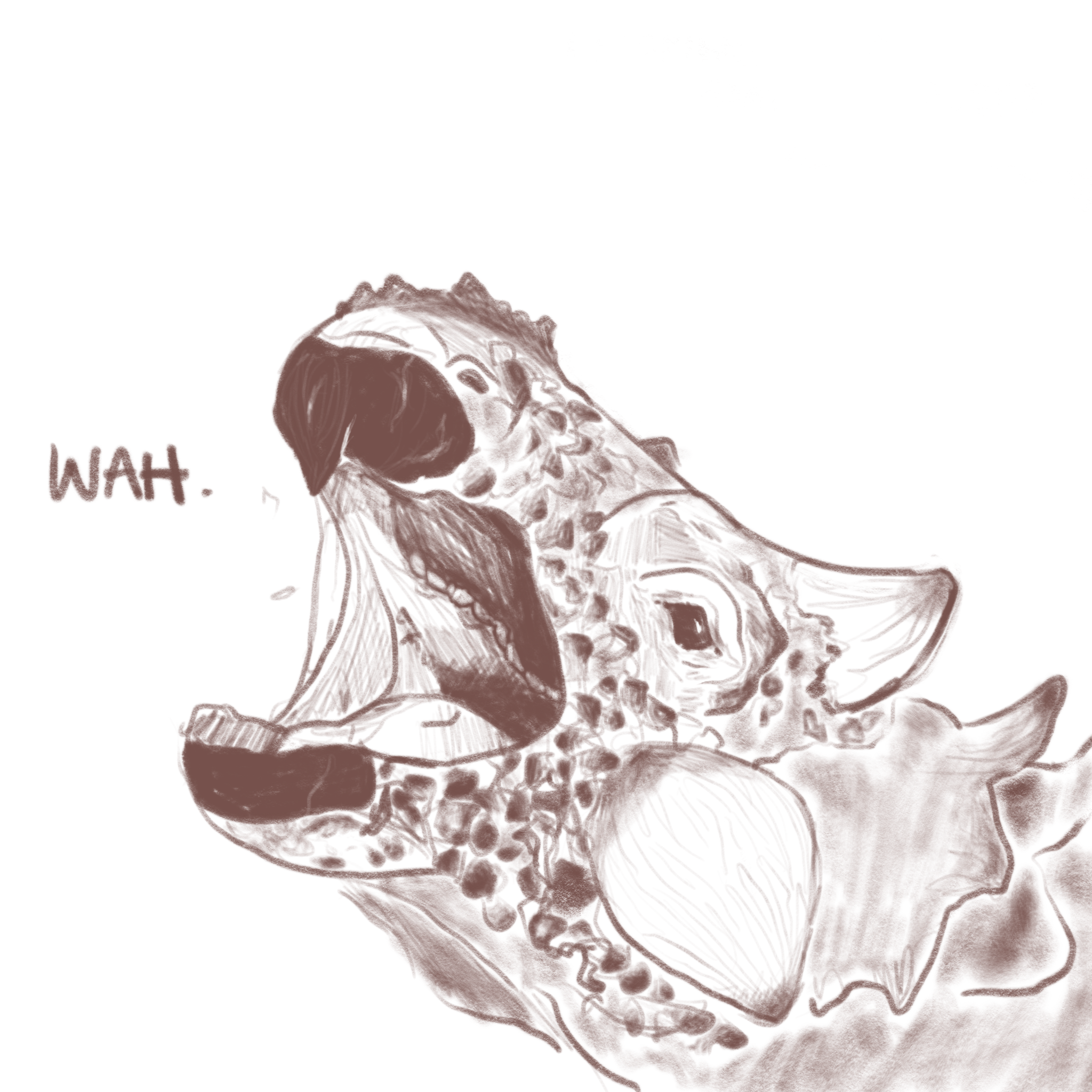 A drawing of an Ankylosaurus, my favorite dinosaur.