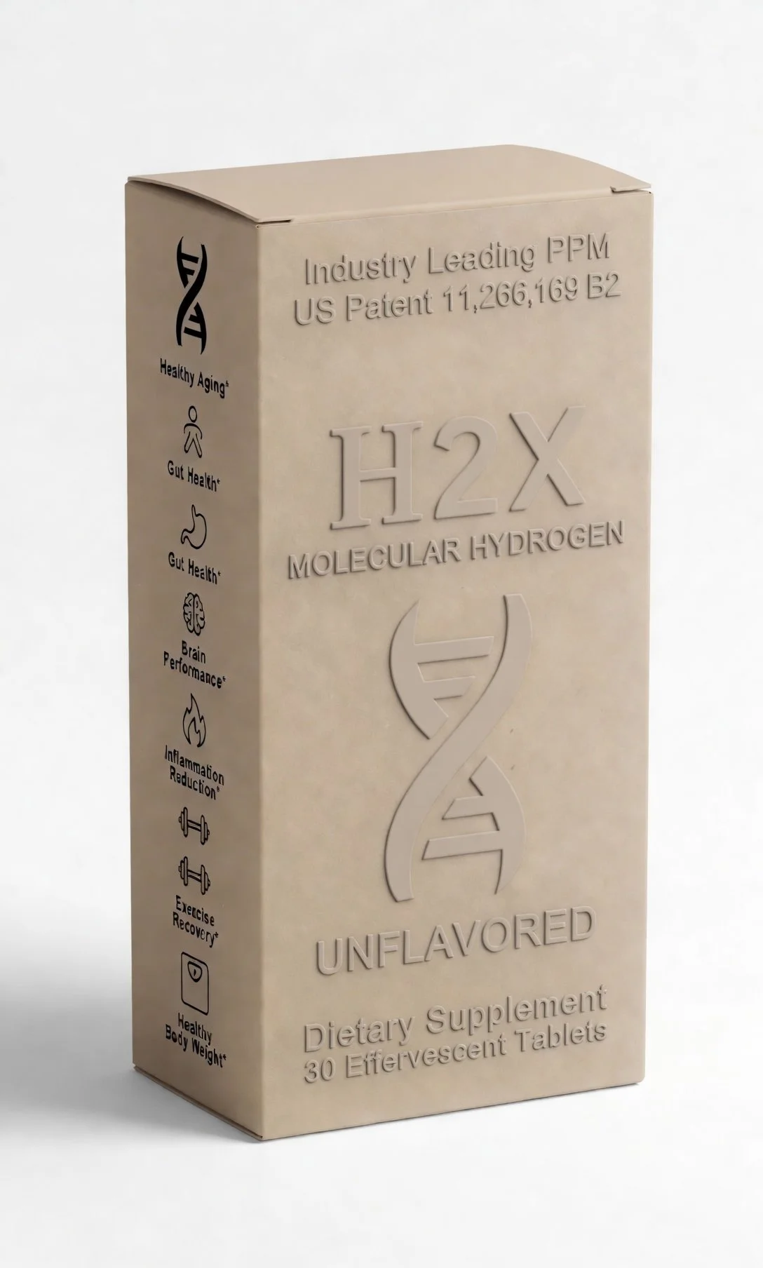H2X Molecular Hydrogen Effervescent Tablets – 30 Count