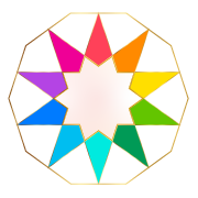 Color Wisdom category icon with color wheel and sacred geometry
