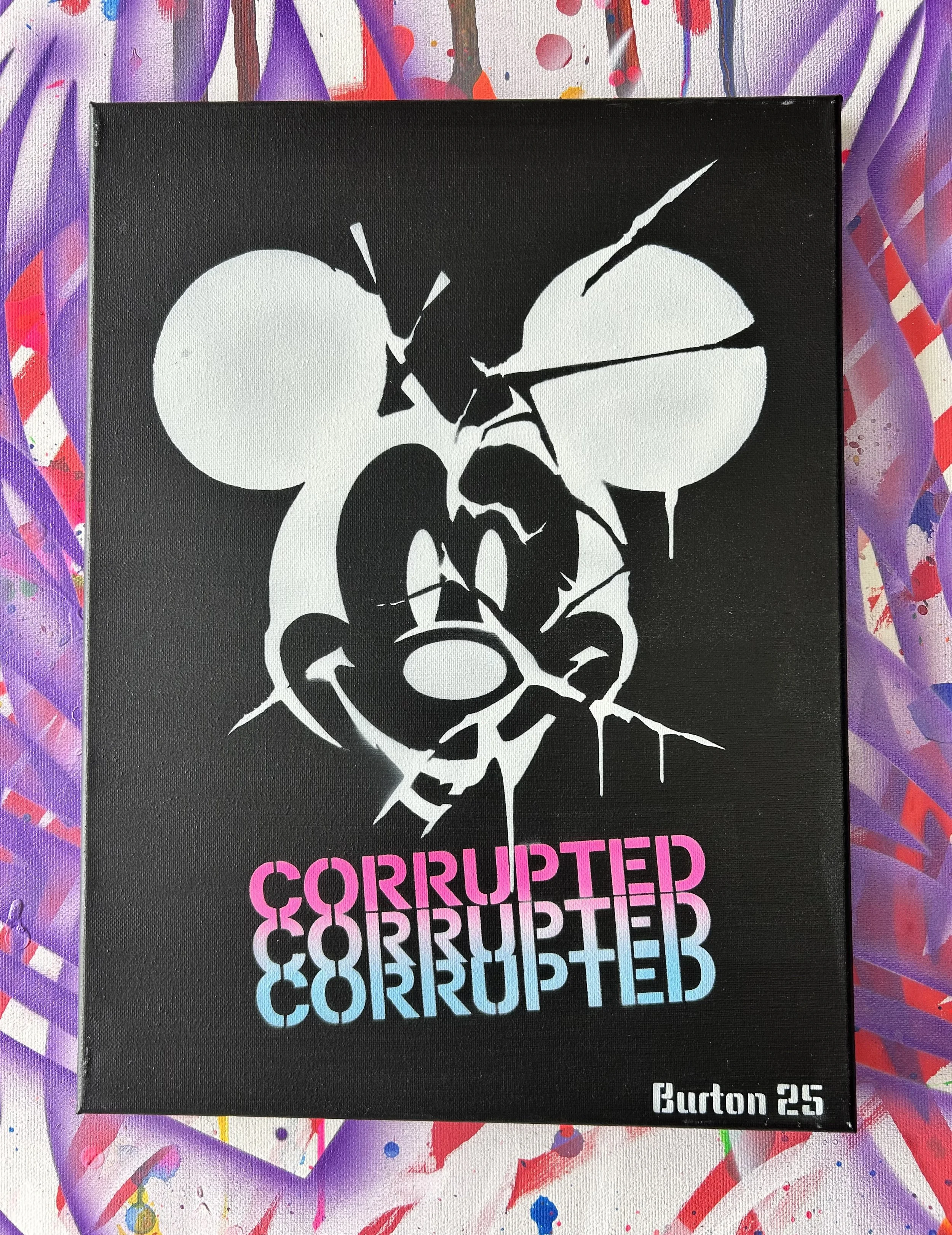 Corrupted Series -     Black blue / pink