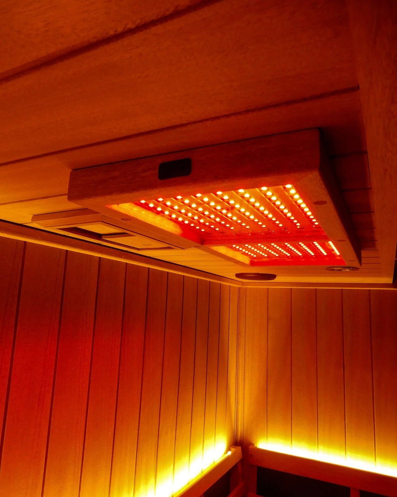 Infrared heat and chromotherapy aren't just two features in the same room. they're designed to work together &mdash; and the science behind why is worth knowing.

Infrared heat penetrates up to 1.5 inches into muscle tissue, raising your core tempera