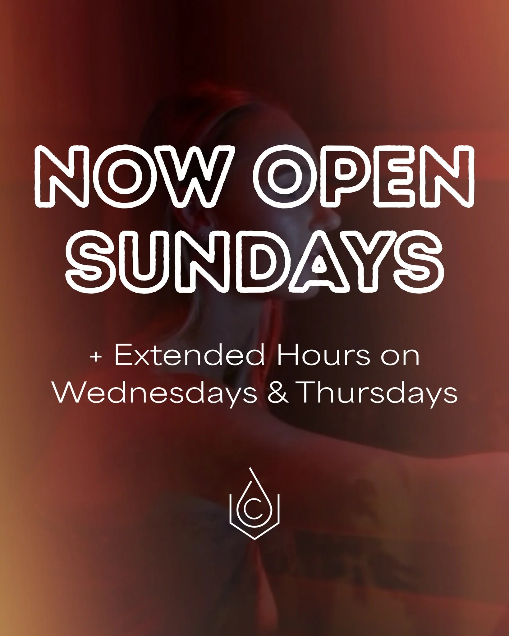 Good news for your routine.

We&rsquo;re back on Sundays from 9&ndash;1, with later hours Wednesdays + Thursdays until 8.

Get your sessions in.

#geneseony #livingstoncountyny #sundayrecovery