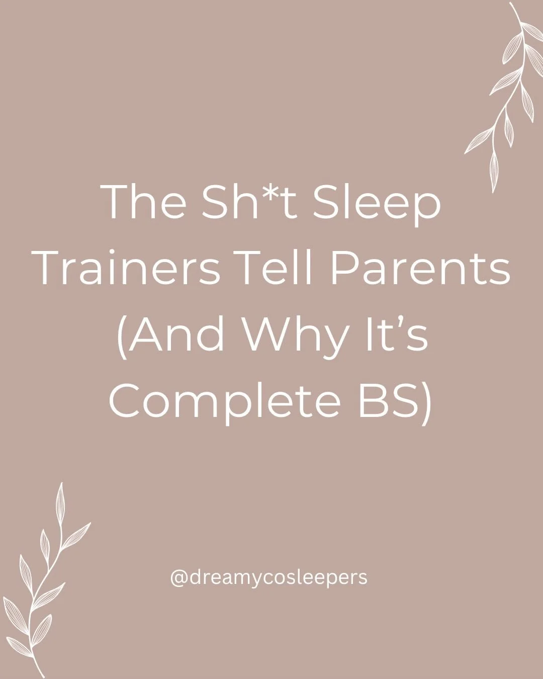 The truth? Most infant sleep behaviors are biologically normal.

Babies wake. Babies need comfort. Babies seek connection.

And contrary to what the sleep industry wants you to believe, you don&rsquo;t have to choose between supporting your child and