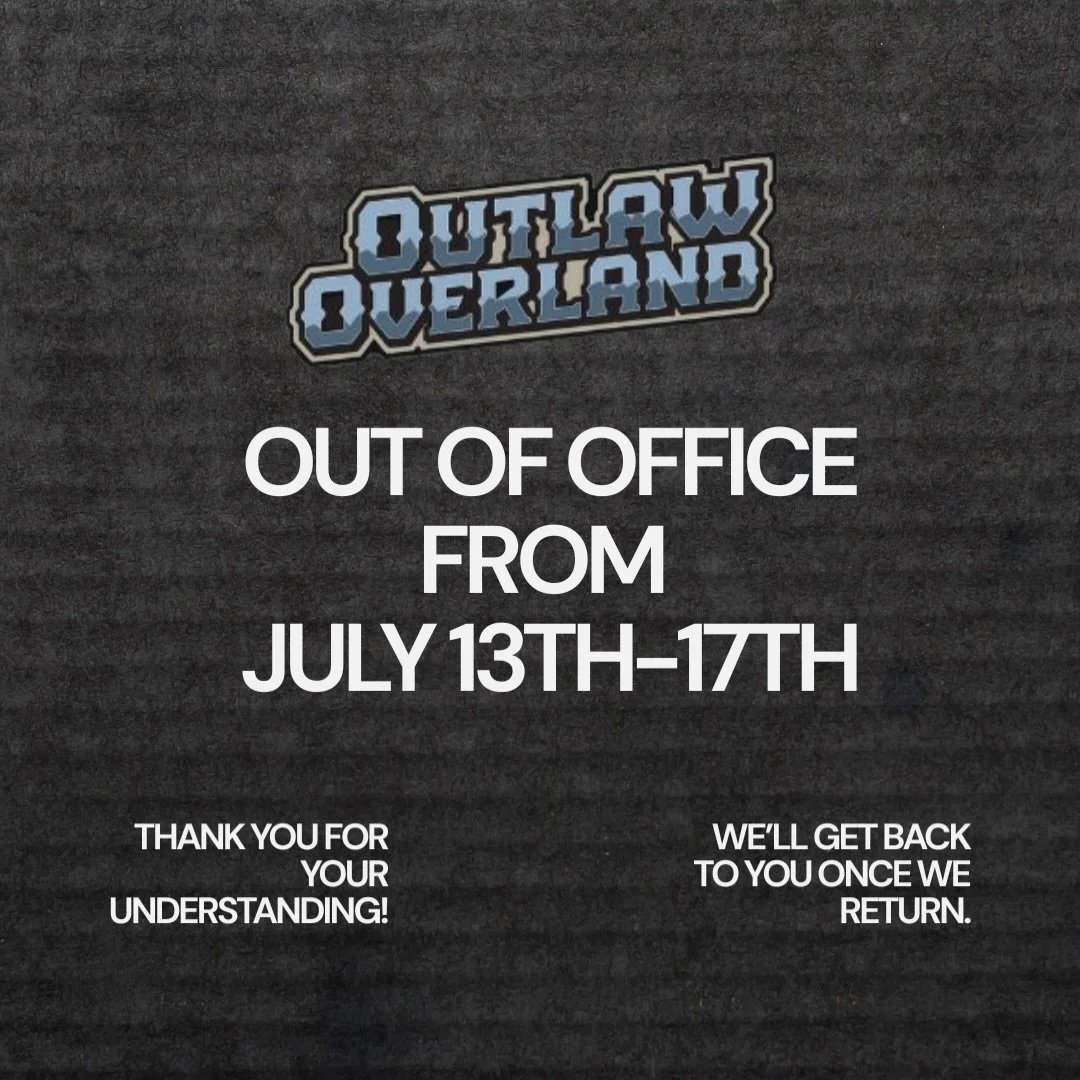 We will be out of Office from July 13th-17th!! We will get back to everyone once we are back in the shop. Thank you for your understanding 🤘🏼