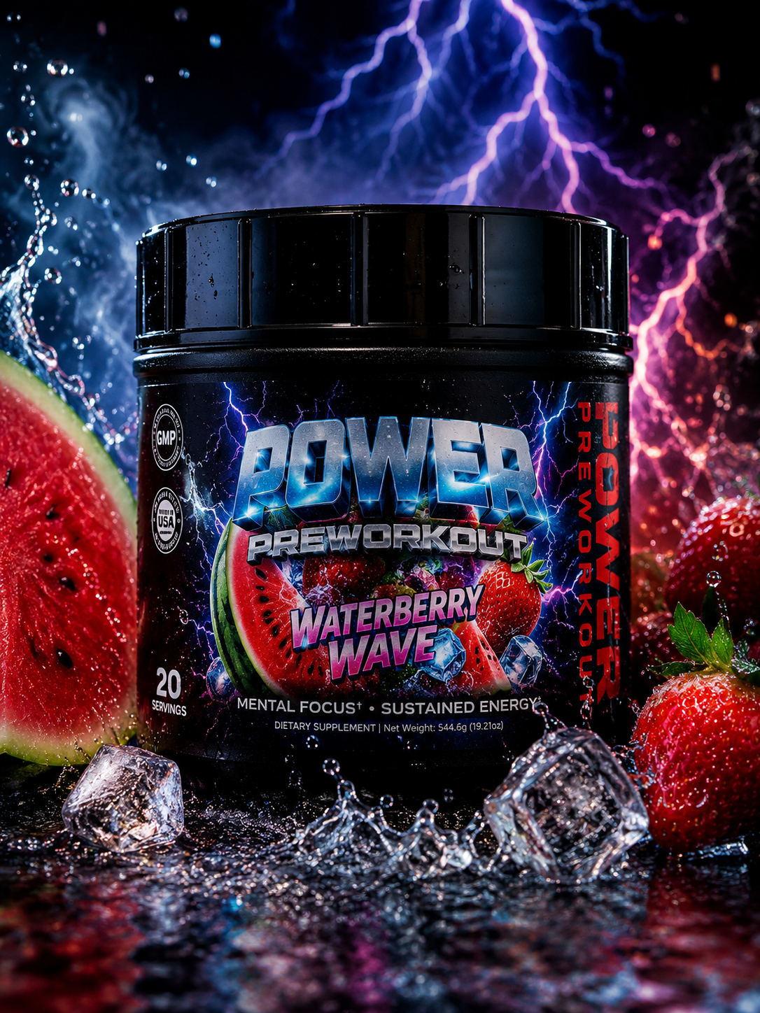 Power Preworkout - Waterberry Wave