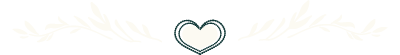 Decorative graphic with heart and leaf elements.