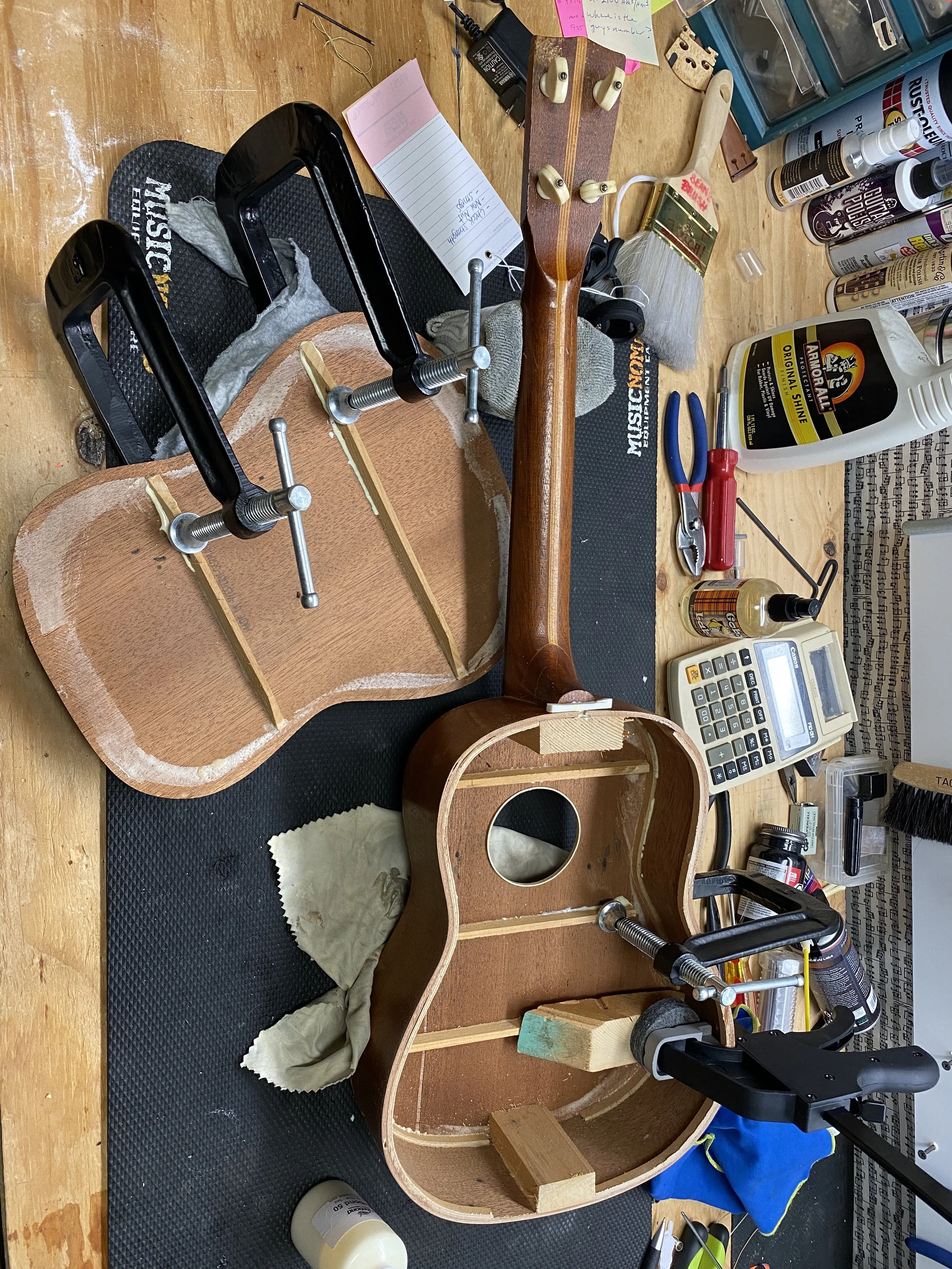 Ukulele (Total Bracing Re-glue)
