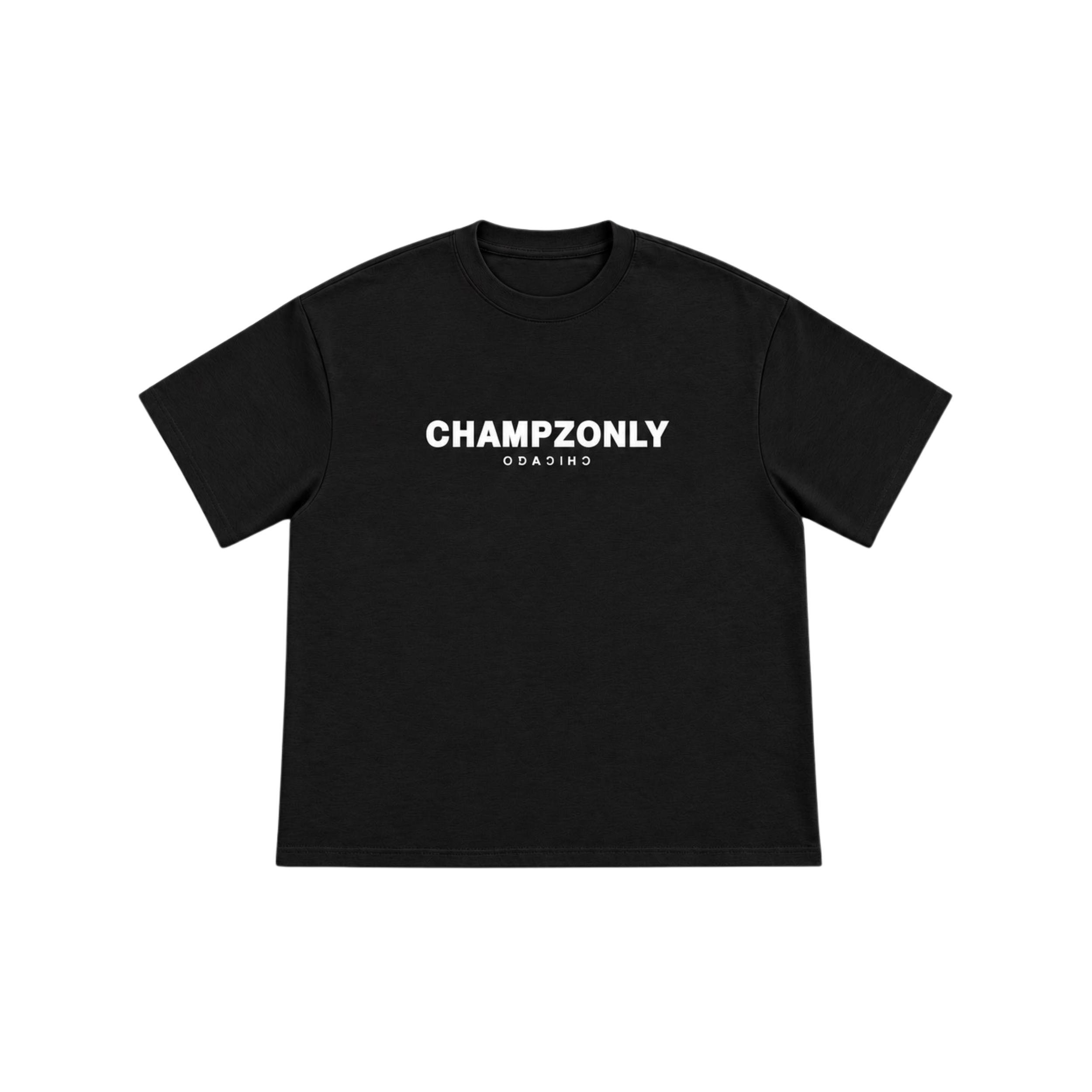 Chicago Views -Cropped Tee (Black)