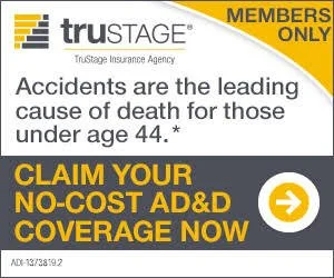 TruStage Insurance Agency: Members Only. Accidents are the leading cause of death for those under age 44. Claim your no-cost AD&D coverage now.