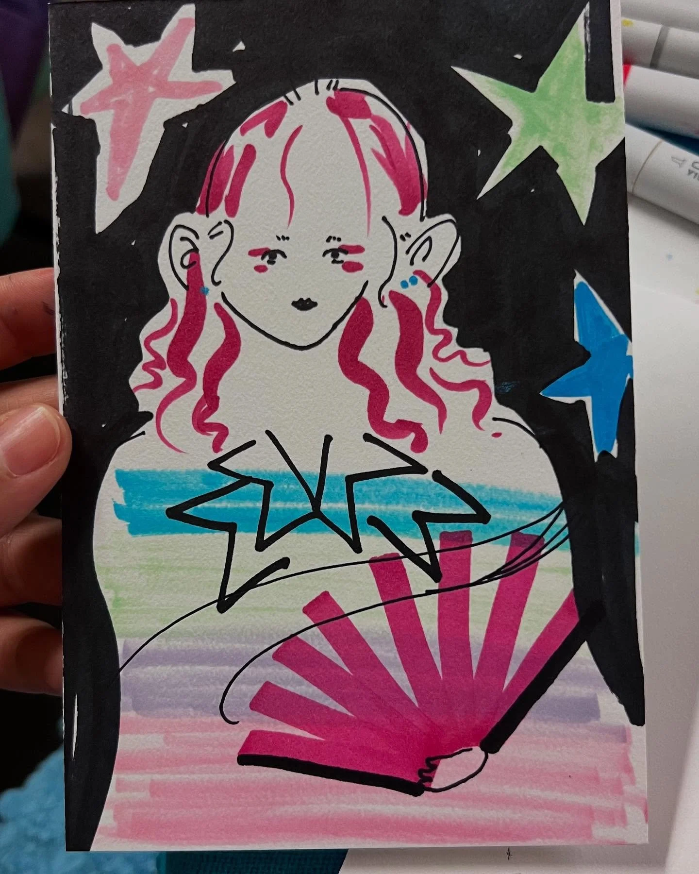 🌈 😇 ✨ ✏️ 🪽 🫧 🦪 🕯️ 
Thank you @peoplespridekc &amp; everyone who got an aura drawing!!
