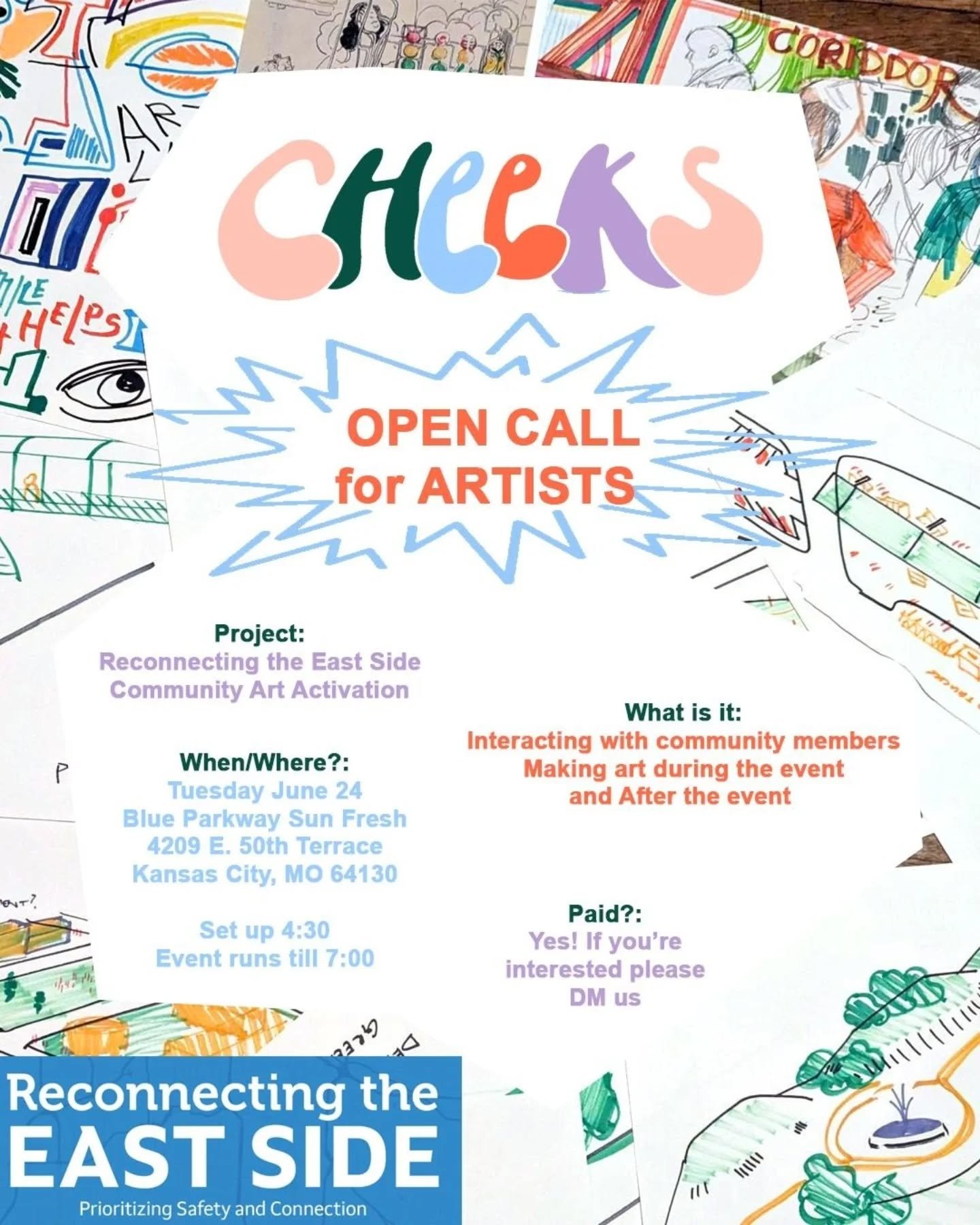Open call! We need help interacting and making art with the community. Visit the main project page via our link in bio &mdash; if you're interested in joining us please dm!