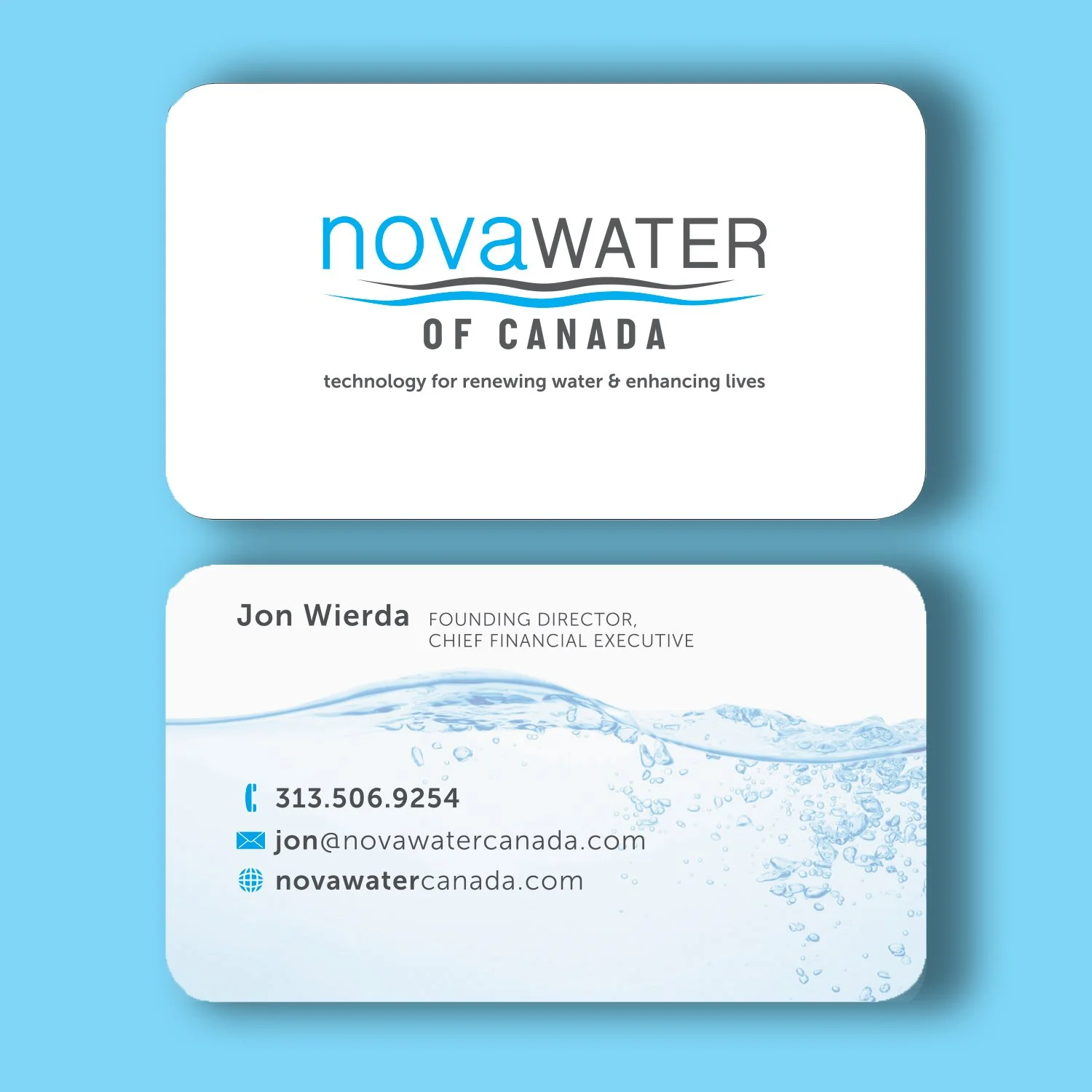 Brand creation for novaWATER and business card design layout.jpg