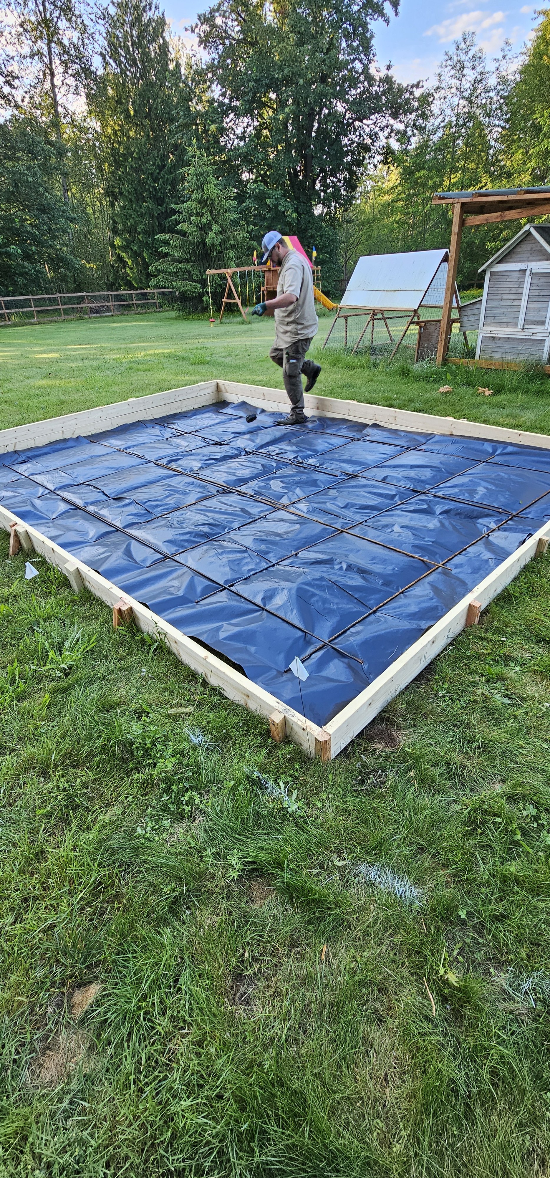 STUDIO SHED 2 concrete foundation forming