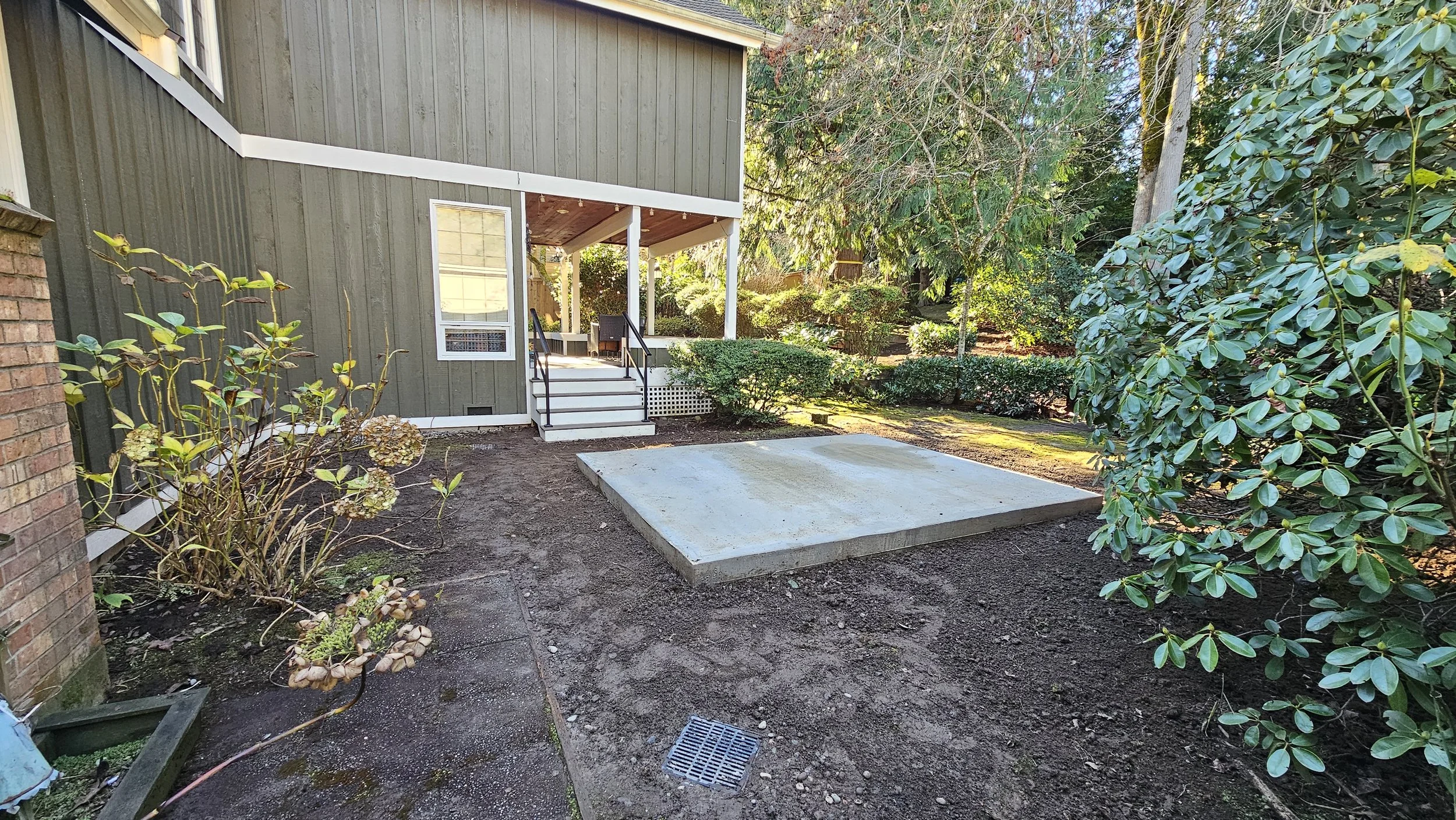 STUDIO SHED 4 concrete foundation