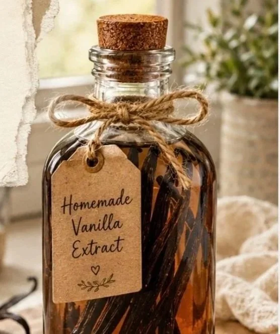 Homemade Vanilla Extract for Christmas Baking