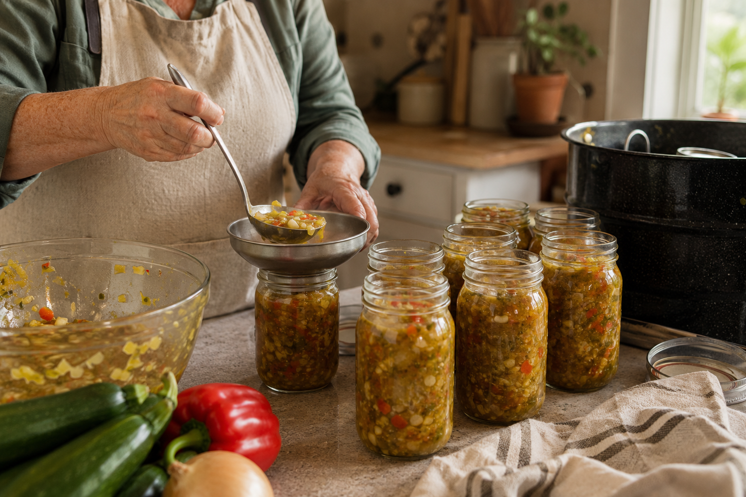 Old-Fashioned Zucchini Relish for Canning