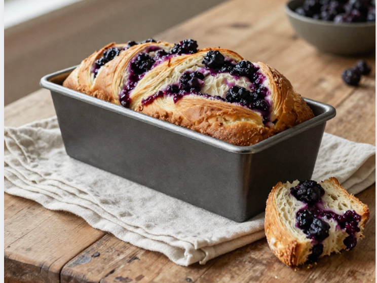 Sourdough Discard Blackberry Pull-Apart Bread