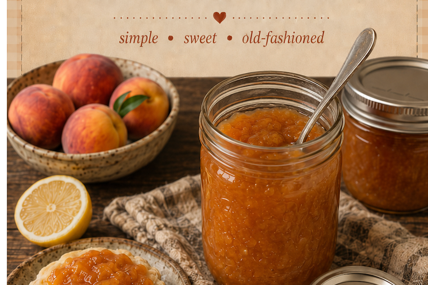Homemade Peach Jam for Peach Season
