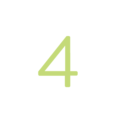Number four inside a circular border