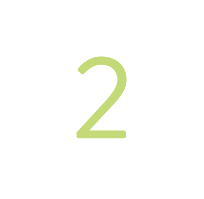 Number 2 inside a black circle with white border