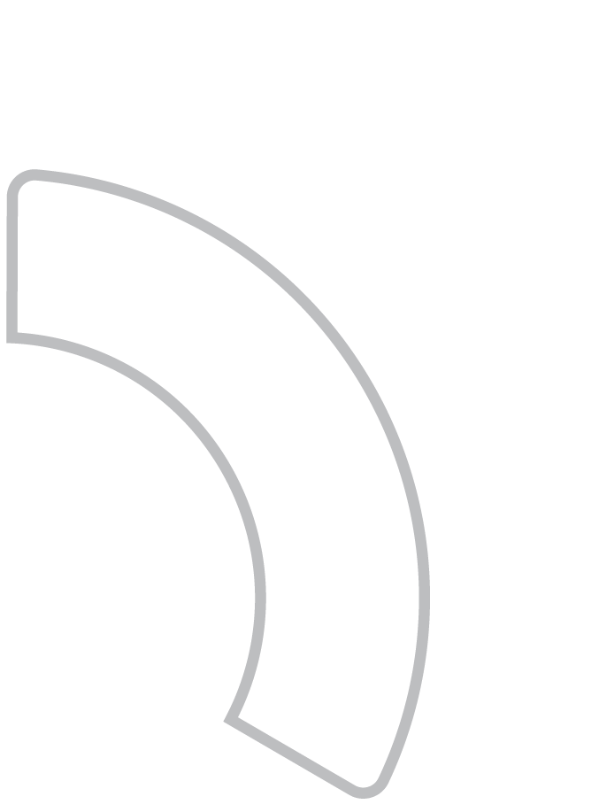 A gray and white color chart or diagram with curved lines.