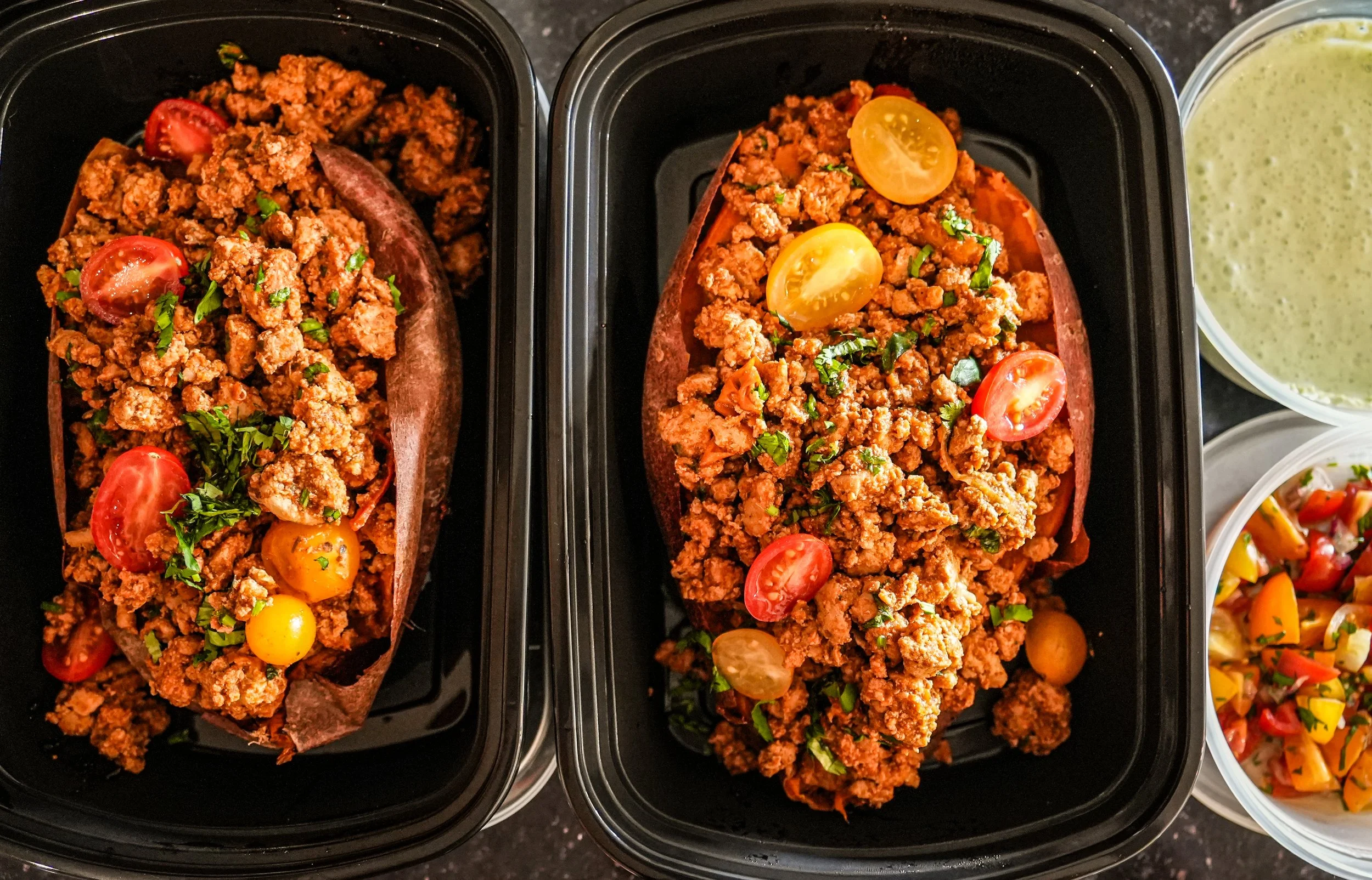 Loaded Turkey Taco Sweet Potato