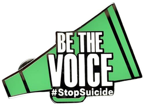 AFSP Be the Voice Megaphone Pin