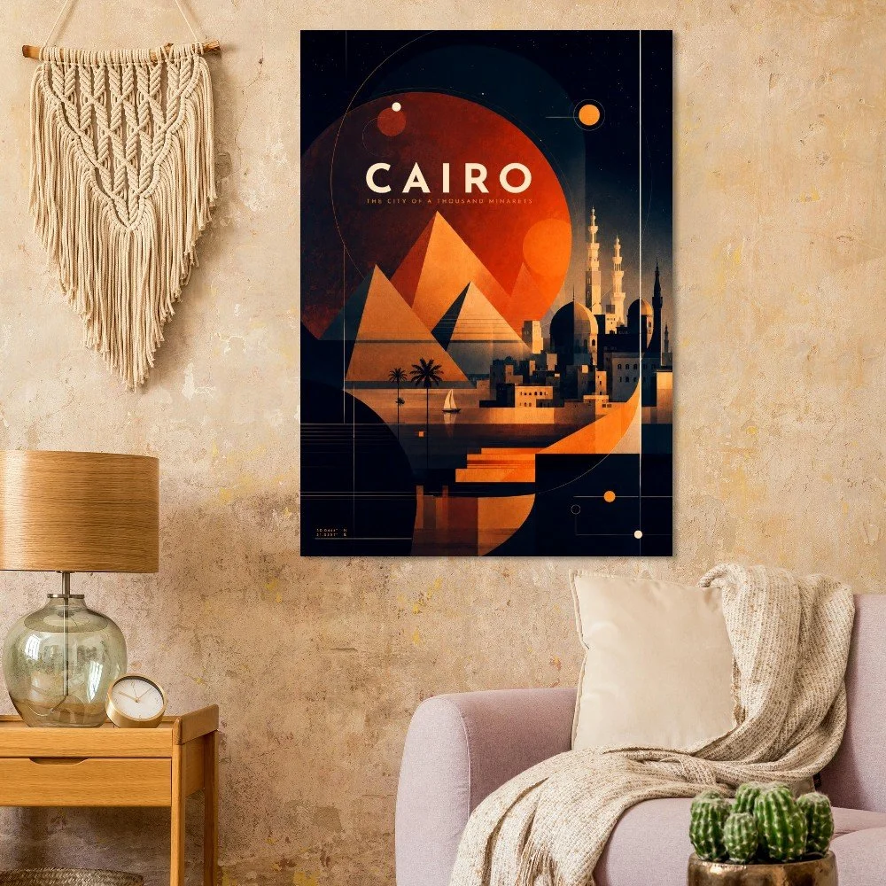 Cairo - The City of a Thousand Minarets | Premium Semi-Glossy Paper Poster