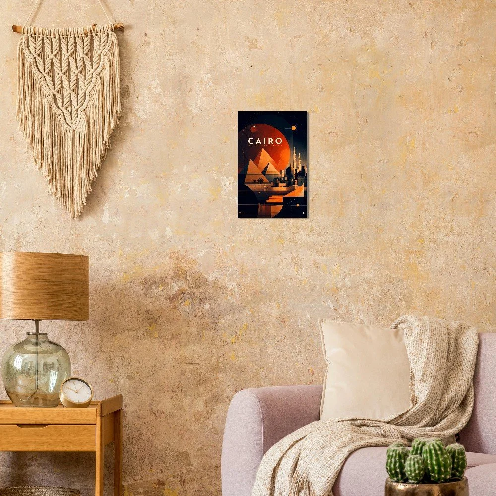 Cairo - The City of a Thousand Minarets | Premium Semi-Glossy Paper Poster