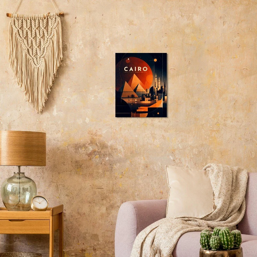Cairo - The City of a Thousand Minarets | Premium Semi-Glossy Paper Poster