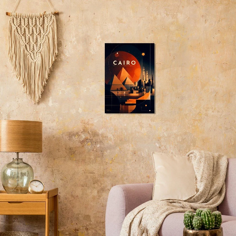 Cairo - The City of a Thousand Minarets | Premium Semi-Glossy Paper Poster