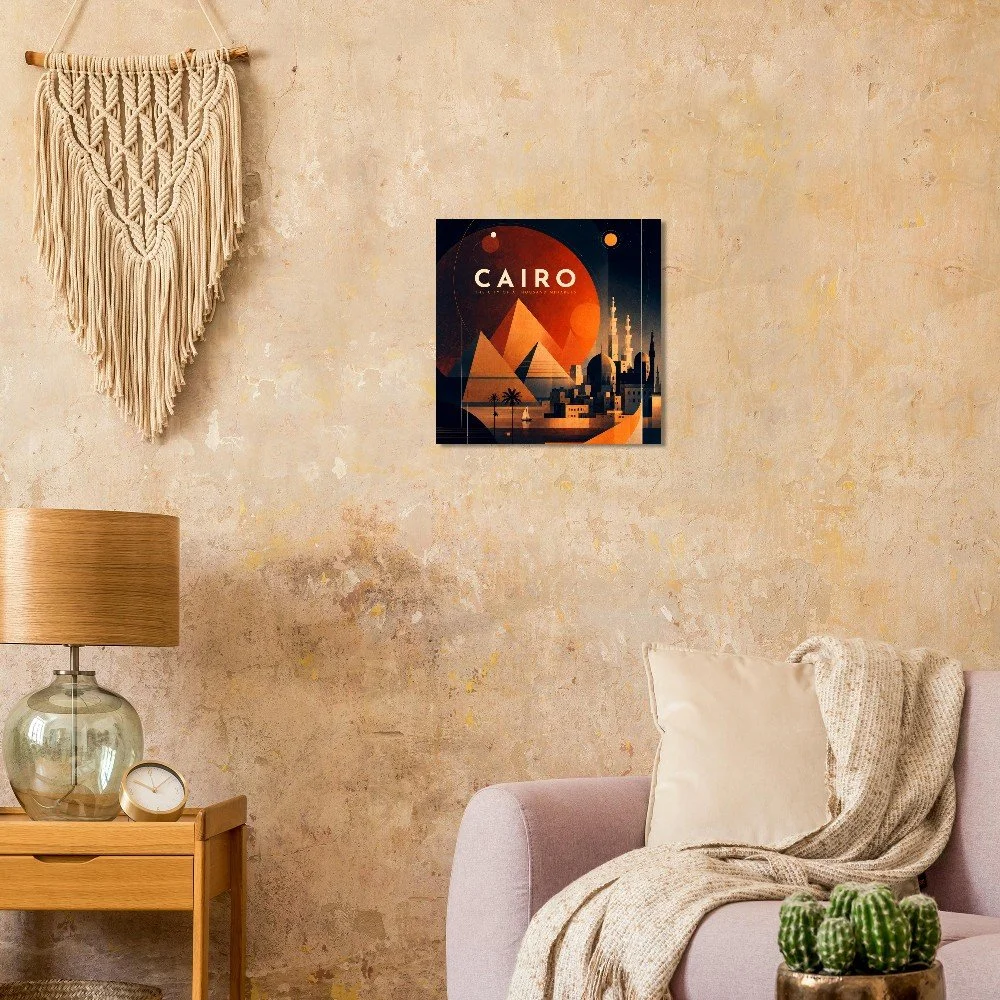 Cairo - The City of a Thousand Minarets | Premium Semi-Glossy Paper Poster