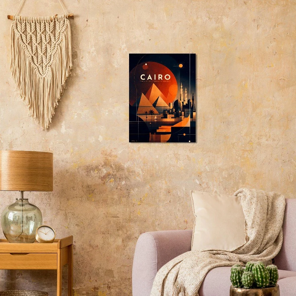 Cairo - The City of a Thousand Minarets | Premium Semi-Glossy Paper Poster