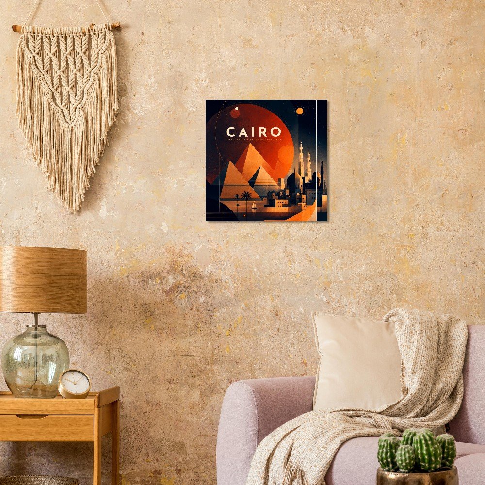 Cairo - The City of a Thousand Minarets | Premium Semi-Glossy Paper Poster