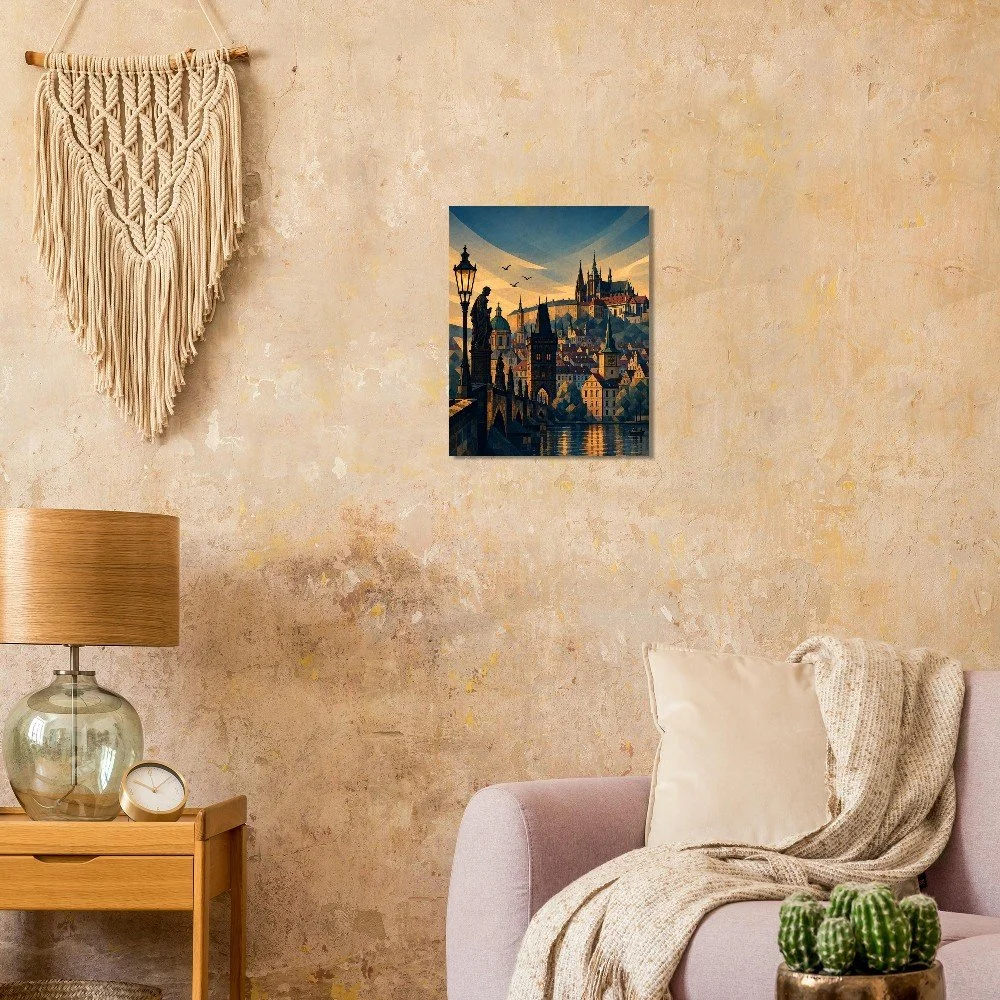 Praha - The City of a Hundred Spires | Premium Semi-Glossy Paper Poster